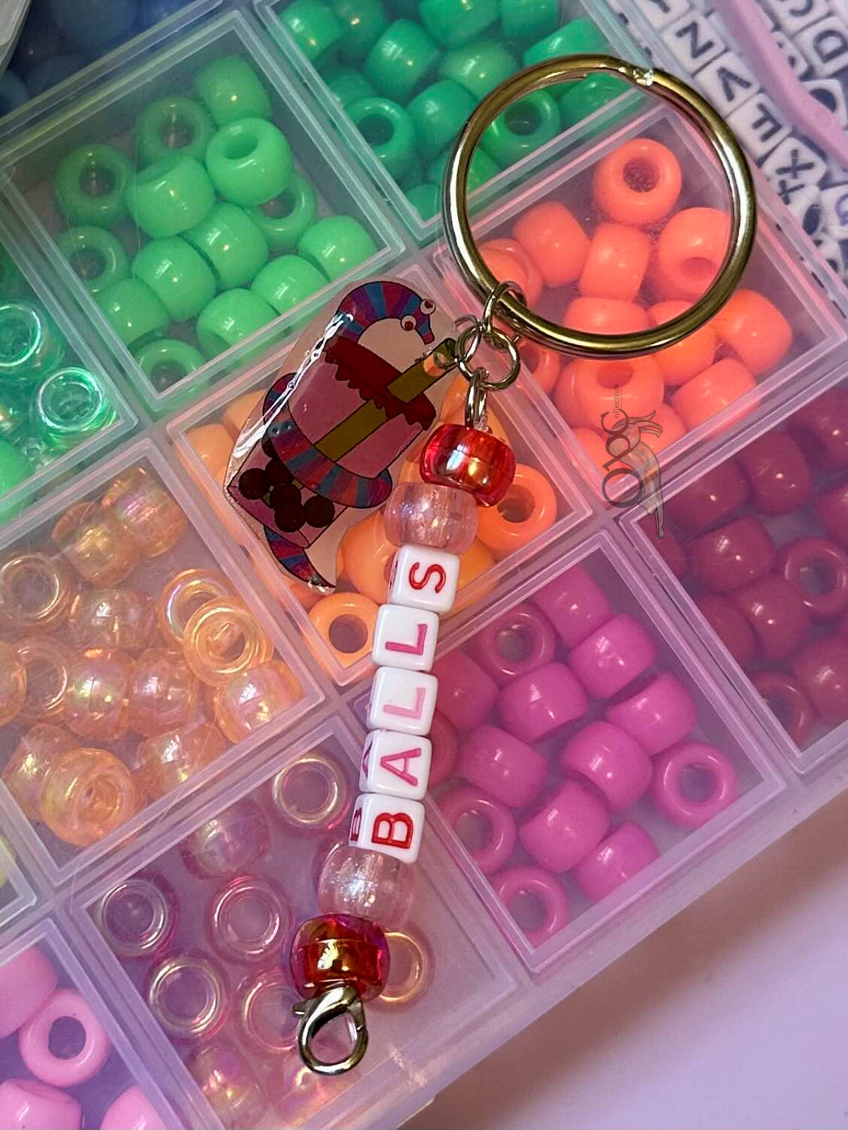 (<1") Sherbert Resin Keychain ONE OF A KIND