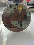 52mm Crack dat Whip OOAK Button Pinback