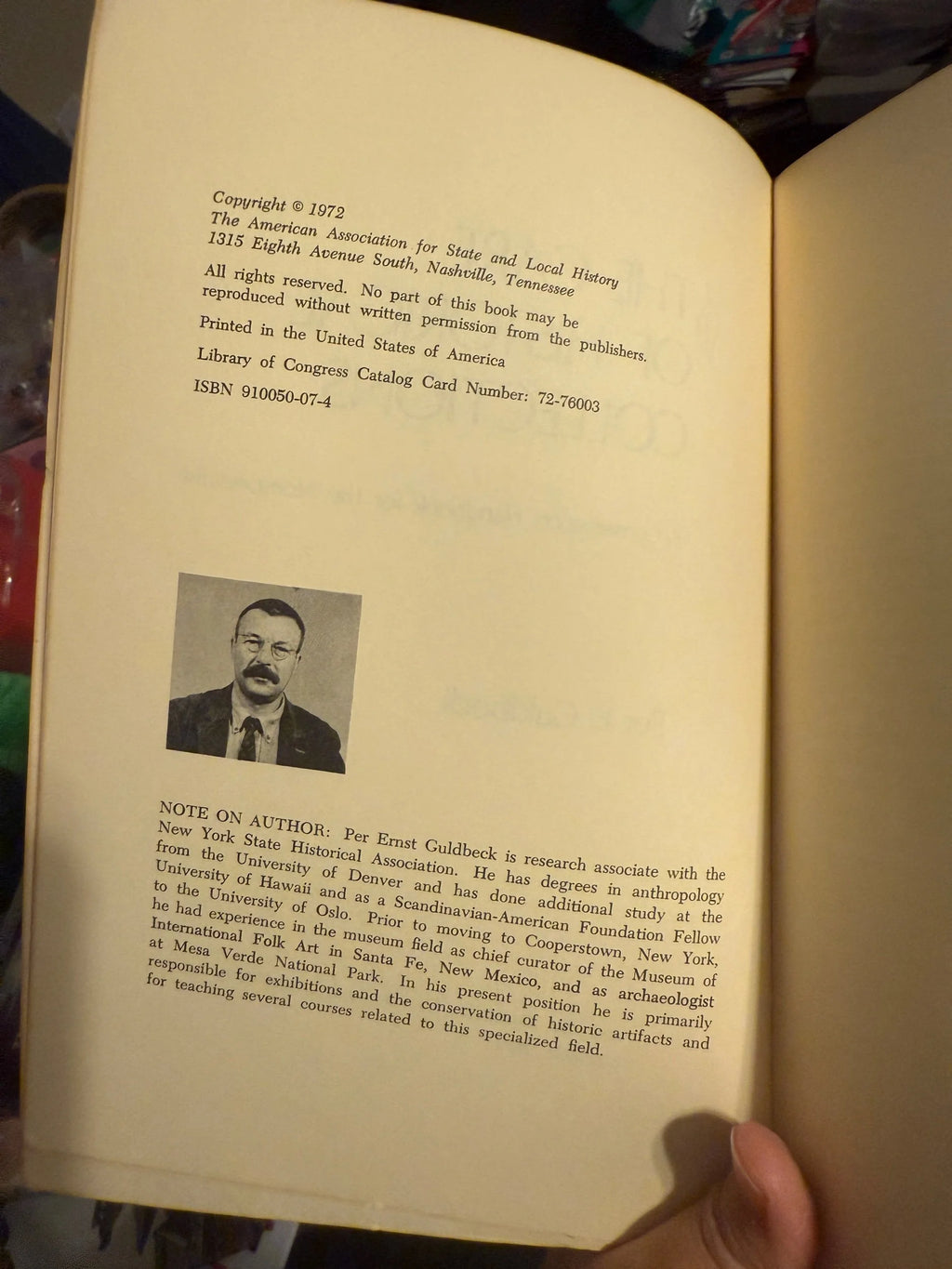 The Care of Historical Collections by Per E. Guldbeck