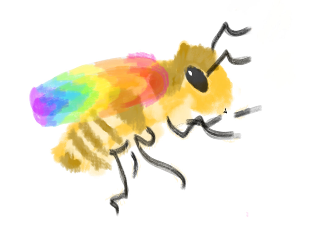 Bee Punny Button Pinback