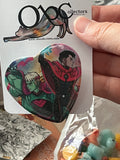 57mm Couple that Battles Together Stays Together Heart Button Pinback