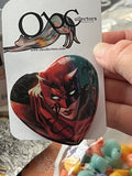 57mm Daredevil Heart Button Pinback