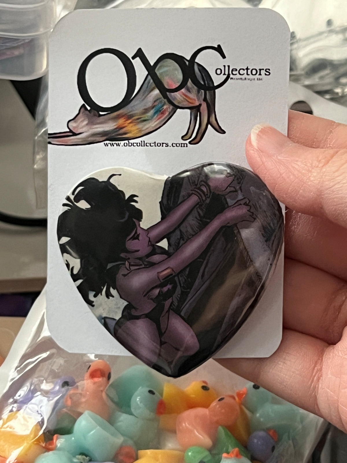 57mm Vampi Heart Button Pinback