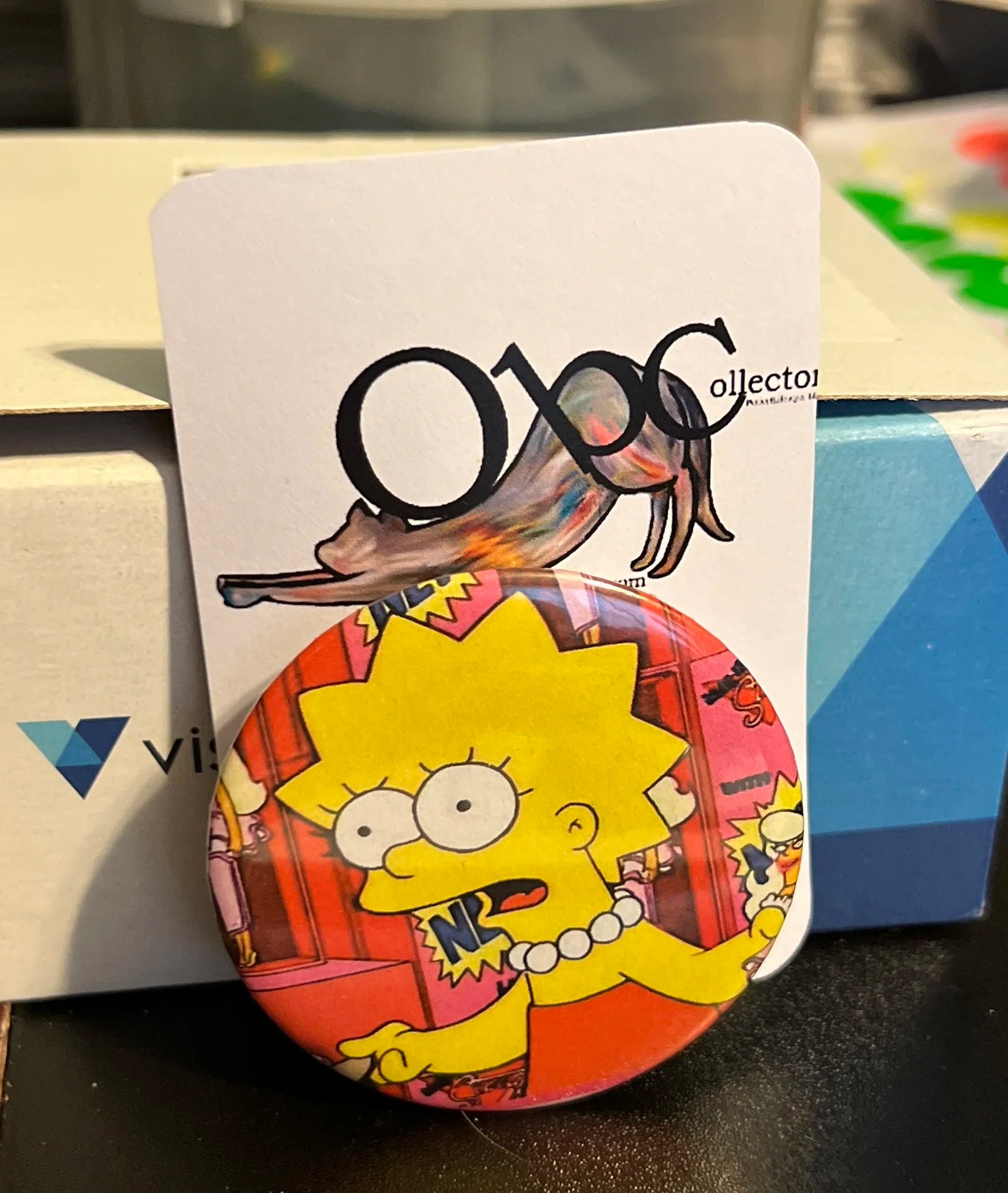 52mm Little Yellow Activist OOAK (~2.25") Button Pinback