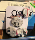 32mm 3-Pack Lilli (~1.25") OOAK Button Pinback