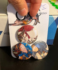 32mm 3-Pack Hobby Doll OOAK (~1.25") Button Pinback