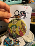52mm Smiley Sort of Day OOAK (~2.25) Button Pinback