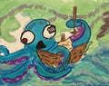 Krak-topus 3" Sticker