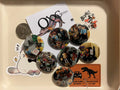 32mm 7-Pack Brick Office with Employees OOAk (~1.25") Button Pinback