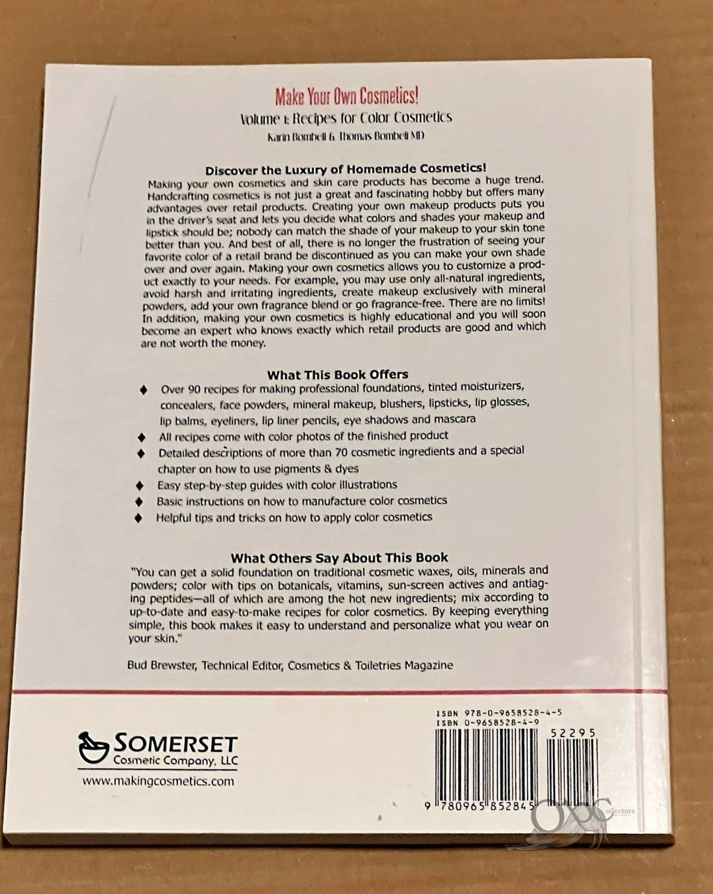 Recipes for Color Cosmetics by Karin Bombali and Thomas Bombali MD