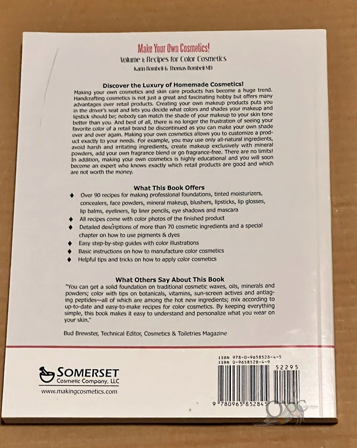 Recipes for Color Cosmetics by Karin Bombali and Thomas Bombali MD