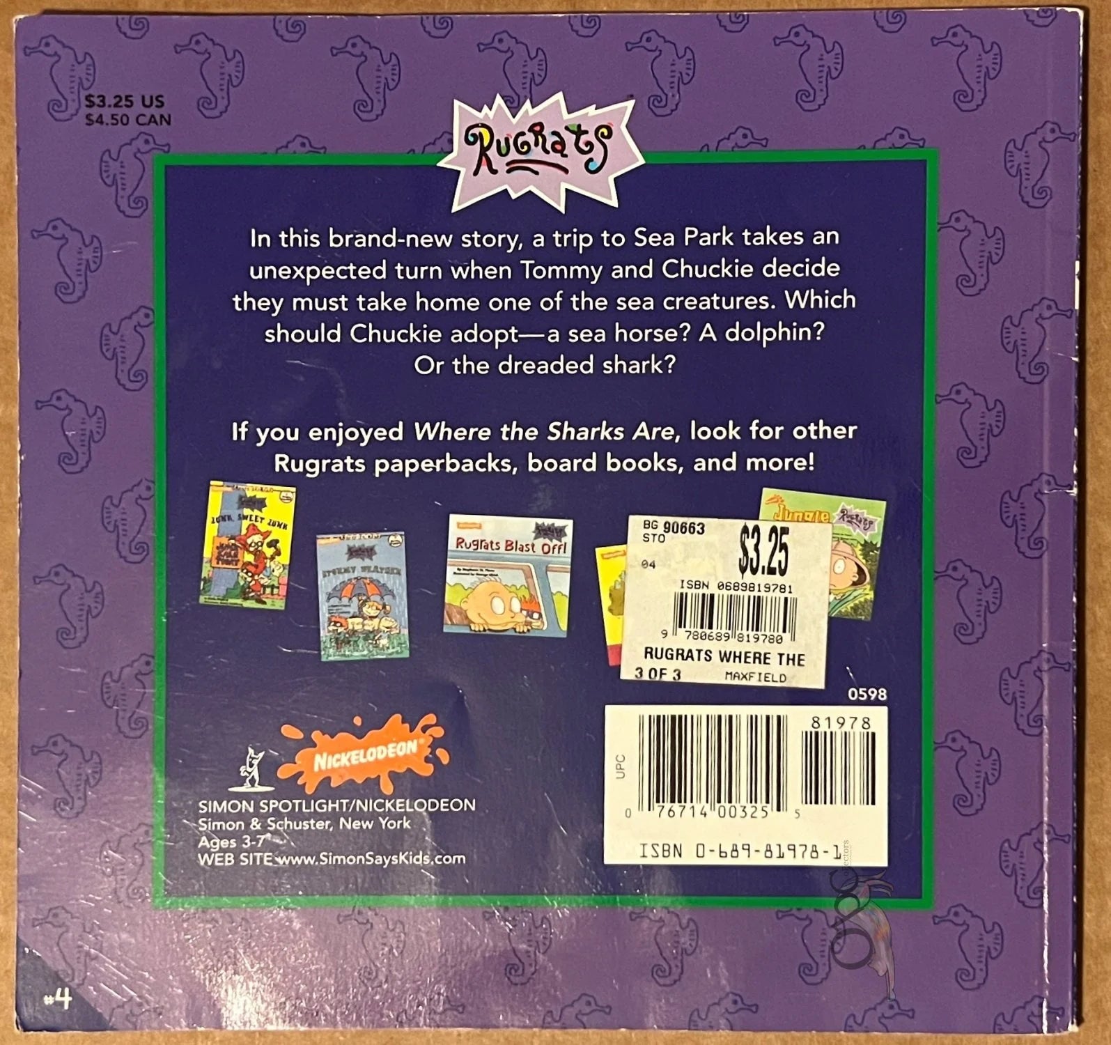 Where the Sharks Are (Rugrats)  by Duncan Maxfield illstrated by George Ulrich