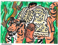 Indian 'Dullahan' 2.5" Sticker