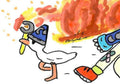Goose Wizard Crimes 3" Sticker
