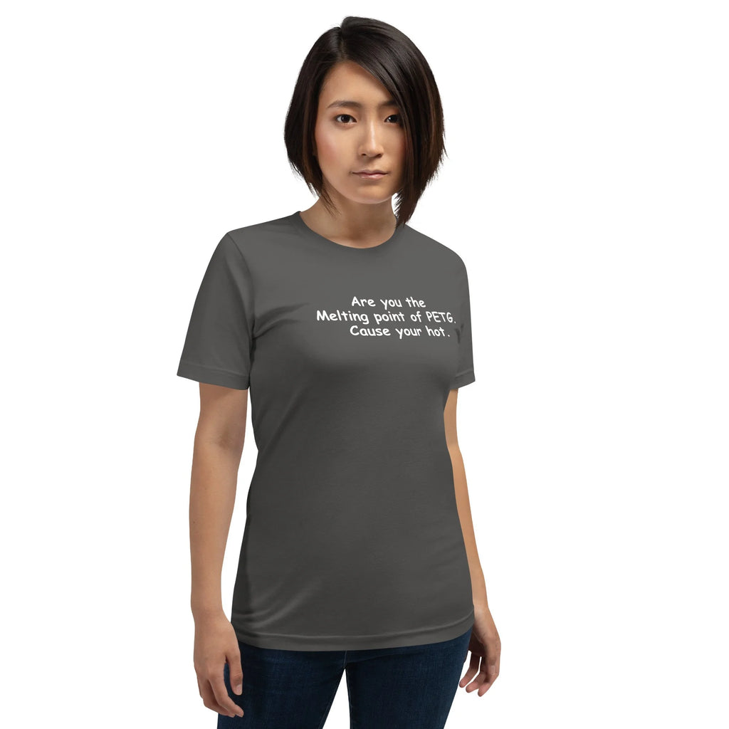 3D Printer Pick Up Line - Are You the Melting Point - Unisex t-shirt