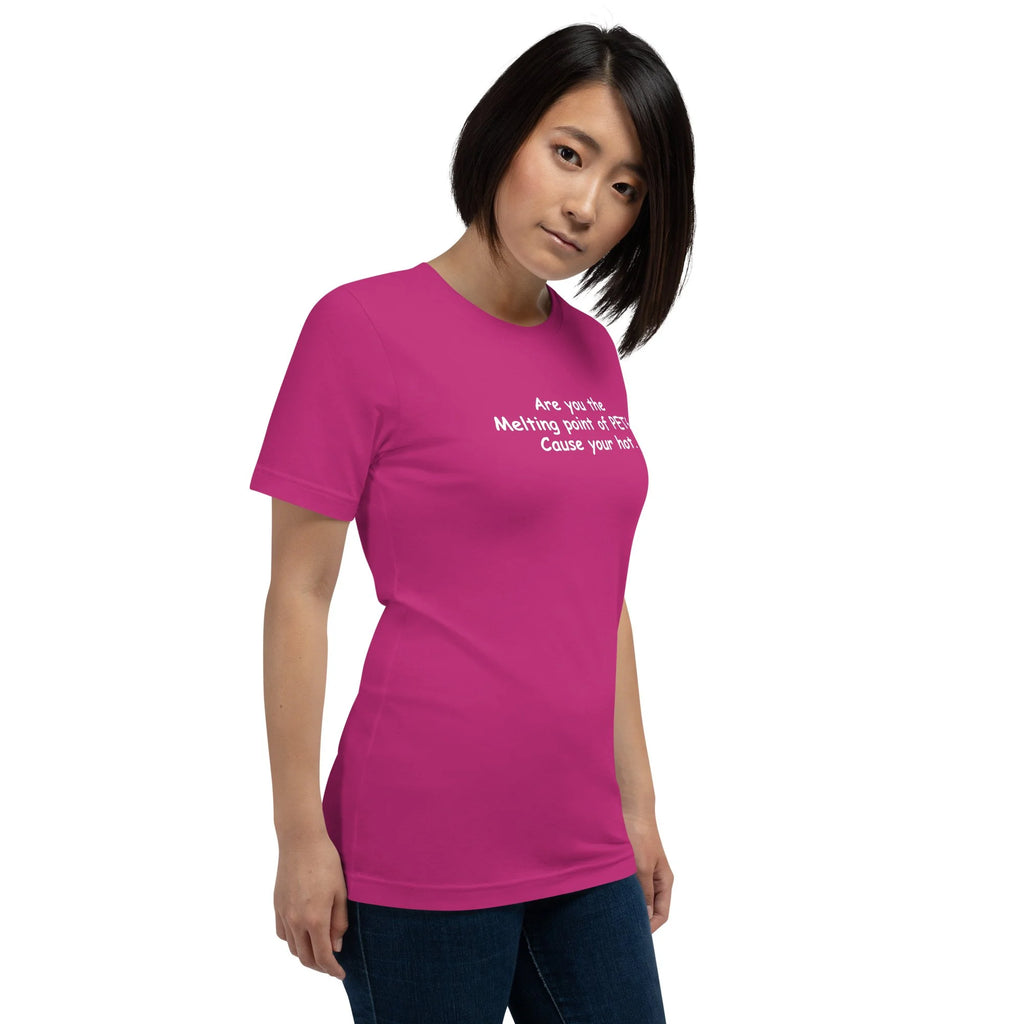 3D Printer Pick Up Line - Are You the Melting Point - Unisex t-shirt