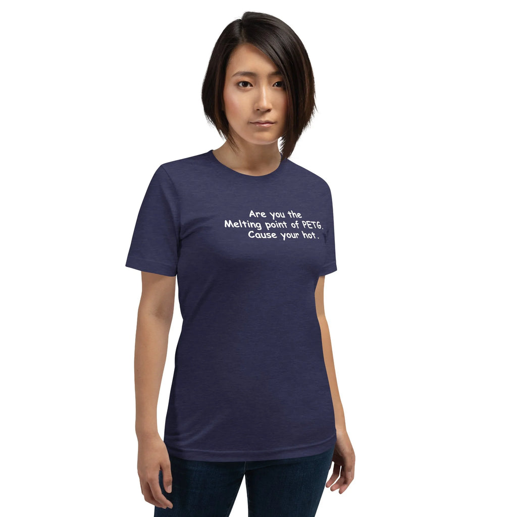 3D Printer Pick Up Line - Are You the Melting Point - Unisex t-shirt