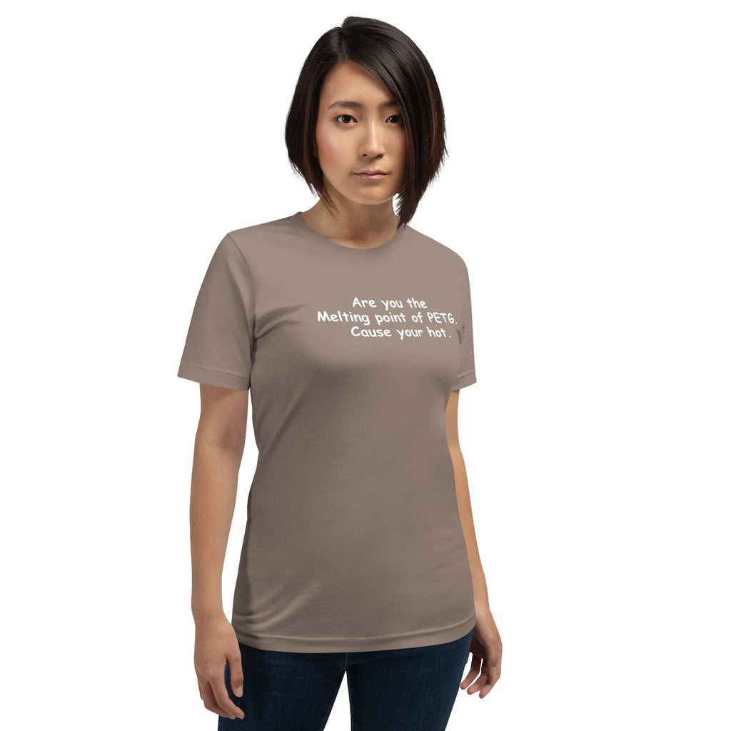 3D Printer Pick Up Line - Are You the Melting Point - Unisex t-shirt